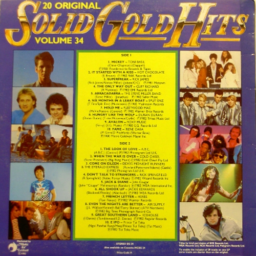 20 Solid Gold Hits Volume 34 Just For The Record