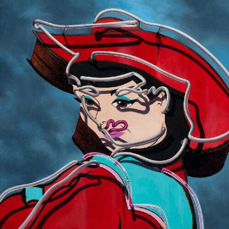 Neon Cowgirl (Neon Blue)